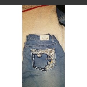 Love Indigo studded capris